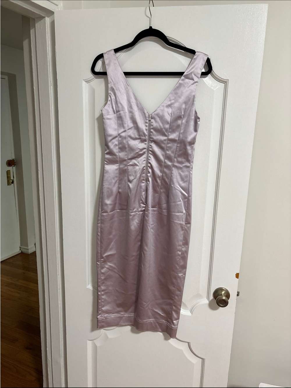 D&G Satin Slip Dress in Light Lavender - Picture 4 of 4